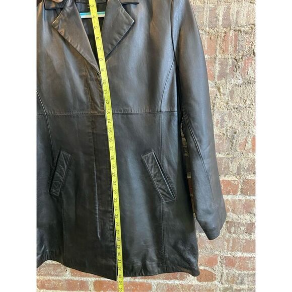 Croft & Barrow Black Lambskin Leather Full Zip Jacket Women’s Medium - Picture 2 of 12